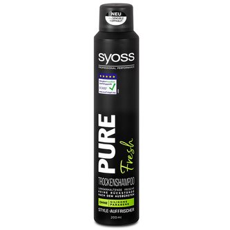 Syoss pure fresh suchý šampon bez silikonů a parabenů 200ml