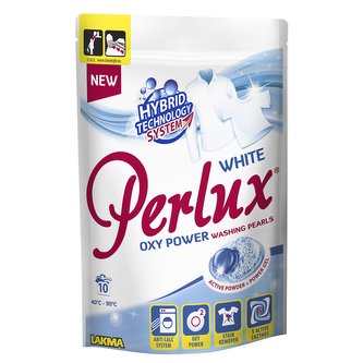 Perlux Oxy Power prací perly na bílé prádlo 10ks