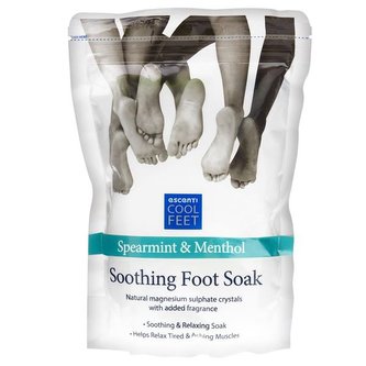 Escenti Epsomská sůl - relaxační lázeň na nohy Menthol 450g