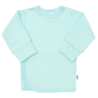 Kojenecká košilka s bočním zapínáním New Baby tyrkysová - velikost 68 (4-6m)