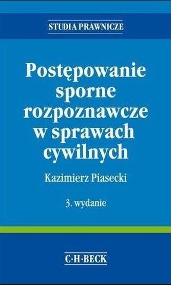 Postępowanie sporne rozpoznawcze w sprawach... w.3