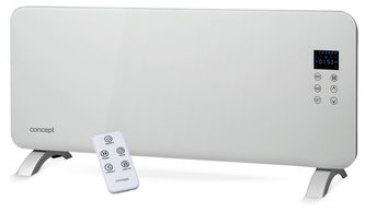 KS4000 Konvektor skleněný s montáží na zeď a dálkovým ovládáním bílý