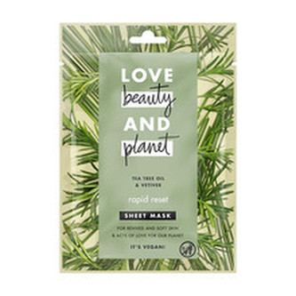 Love Beauty and Planet Textilní maska Tea Tree & Vetiver 1 ks woman