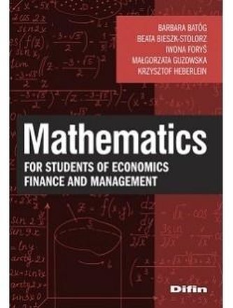 Mathematics for students of economics, finance...