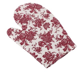 Kuchyňská chňapka - bordo květ - chňapka 28x18 cm