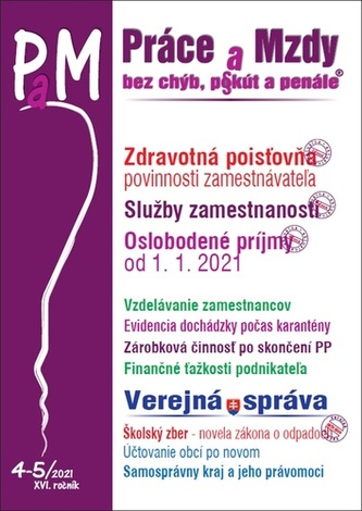 Práce a Mzdy, bez chýb, p§kút a penále 4-5/2021