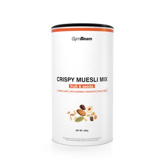 Crispy Muesli Mix - GymBeam - white chocolate fruit - 420 g