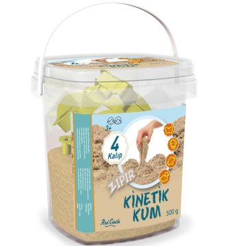 Kinetický písek v kyblíku přírodní