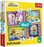 Puzzle 4w1 W świecie Minionków TREFL