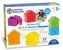Zestaw 12szt-Domki, Figurki do nauki kolorów