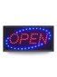 LED tabule Securit LED SIGNS \"OPEN\" s plastovým rámem