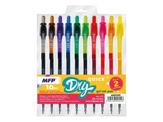 Gelové pero Quick dry set 10ks