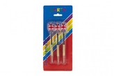 Házecí šipky s kovovým hrotem 15cm kov/plast 3 ks na kartě