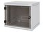 Rack Triton 19\" jednodílný 15U/600mm prosklené dveře, odnímatelné bočnice,šedý