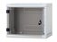 Rack Triton 19\" jednodílný 09U/500mm prosklené dveře, odnímatelné bočnice, šedý