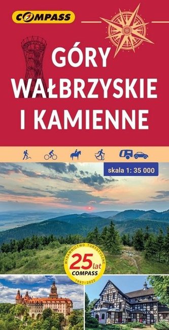 Mapa tur. - Góry Wałbrzyskie i Kamienne 1:35 000