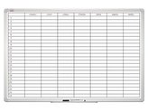 Tabule 2x3 plánovací týdenní magnetická 60 x 90 cm, hliníkový rám, český popis