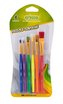 Pędzelki szkolne kolorowe 6szt CRICCO