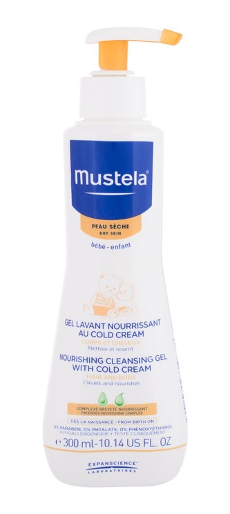 Mustela Bébé Sprchový gel Nourishing Cleansing Gel with Cold Cream 300 ml pro děti