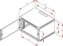 Rack Triton 19\" jednodílný 12U/500mm prosklené dveře, šedý