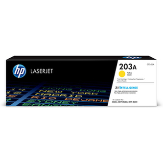 CF542A Toner HP 203A do tiskáren ColorLaserJet Pro MFP M280nw, MFP M281fdn, MFP M281fdw, žlutá, 1,3