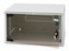 Rack Triton 19\" 9U/400mm, FLAT-PACK (rozložený), prosklené dveře, šedý