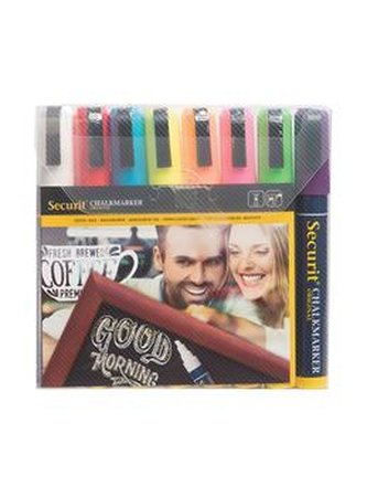 Křídový popisovač Securit SMA510 šířka hrotu 2-6mm, Assorted Primary, 8ks