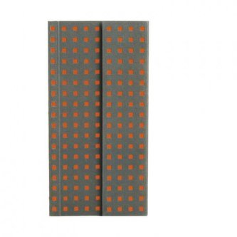 Zápisník Paper-Oh Quadro Grey on Orange B6.5 linkovaný