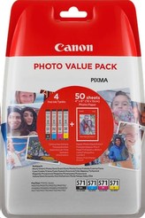 CLI-526KIT Inkjet cart. multipack pro Pixma MG 5700, 6800, 7700 tiskárny, CANON b+c+m+y, 4*7ml