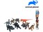 Zvířátka v tubě - dinosauři, 6 - 11 cm, mobilní aplikace pro zobrazení zvířátek, 8 ks