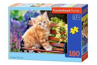 Puzzle Castorland 180 dílků - Zrzavé kotě Puzzle Castorland 180 dílků - Zrzavé kotě