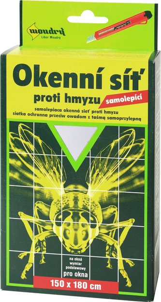 Síť proti hmyzu na okno BROS 150 x 180 cm bílá