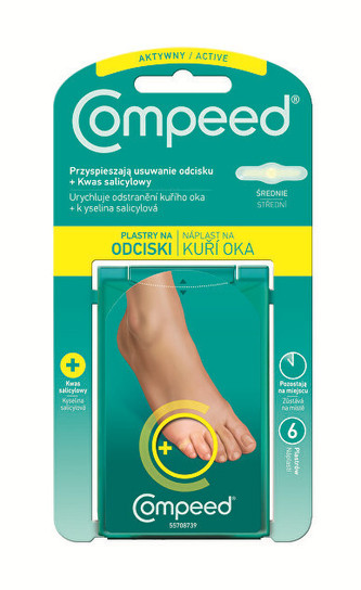 QUIES COMPEED Náplast na kuří oka MOIST 6 ks