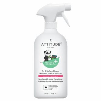 ATTITUDE Nature+ Čistící prostředek na dětské povrchy/hračky bez vůně s rozprašovačem 800 ml