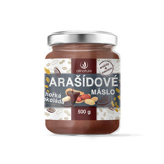 Allnature Arašídové máslo s hořkou čokoládou 500 g