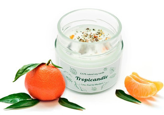 Tropikalia Tropicandle - Lime, basil & mandarin