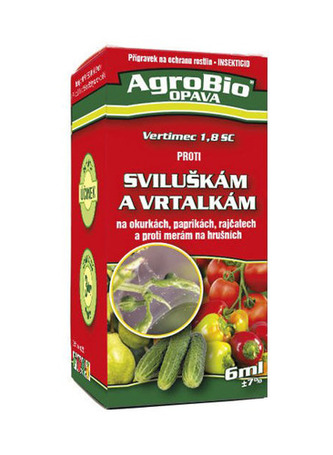 Přípravek proti sviluškám a vrtalkám AgroBio Vertimec 1.8 SC 6 ml