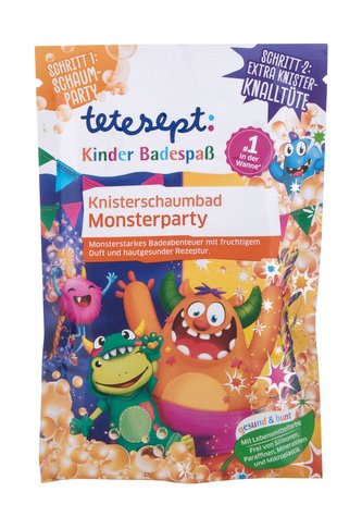 Tetesept Children's Bathing Koupelová sůl Crackling Foam Bath Monster 45 g pro děti