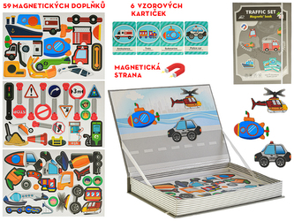 Magnetická kniha \"Doprava\" v sáčku