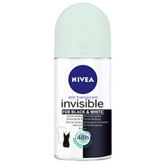 Nivea Invisible Fresh Black & White 48H Anti-Perspirant - Kuličkový antiperspirant 50 ml pro ženy