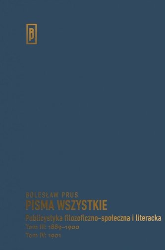 Publicystyka filozoficzno-społeczna i lit. T.3-4