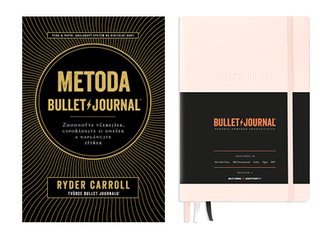 Výhodný balíček: Metoda Bullet Journal + zápisník Leuchtturm 1917 STARORŮŽOVÝ (Bullet Journal Edition2)