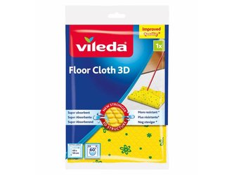 Hadřík na podlahu, 30% mikrovlákna, velikost XXL, VILEDA, žlutý