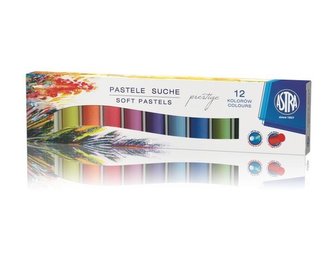 Pastele suche okrągłe 12 kolorów Prestige ASTRA
