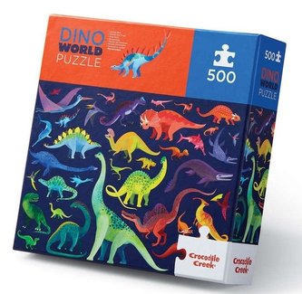Puzzle 500 el. - Świat dinozaurów