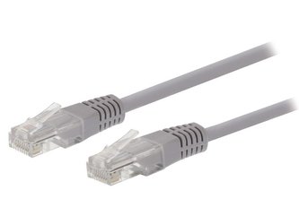 Kabel UTP 1x RJ45 - 1x RJ45 Cat5e 1m GREY VALUELINE VLCT85000E100