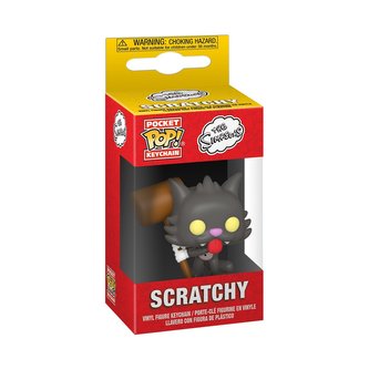 Funko POP Keychains: Simpsons S6 - Scratchy