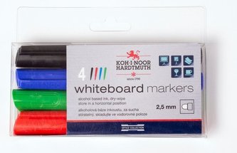 Koh-i-noor značkovač White Board sada 4ks - kulatý hrot Koh-i-noor značkovač White Board sada 4ks - kulatý hrot
