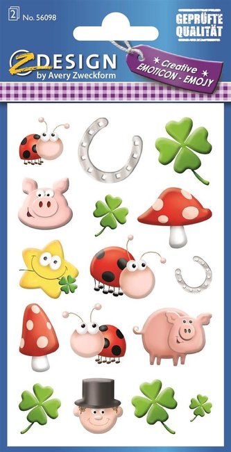 Naklejki papierowe - Koniczyna