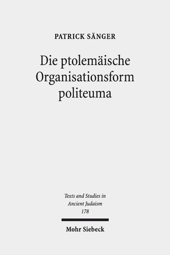 Die ptolemäische Organisationsform politeuma